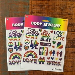 Amscan Pride Body Jewelry Stickers Bundle Pack